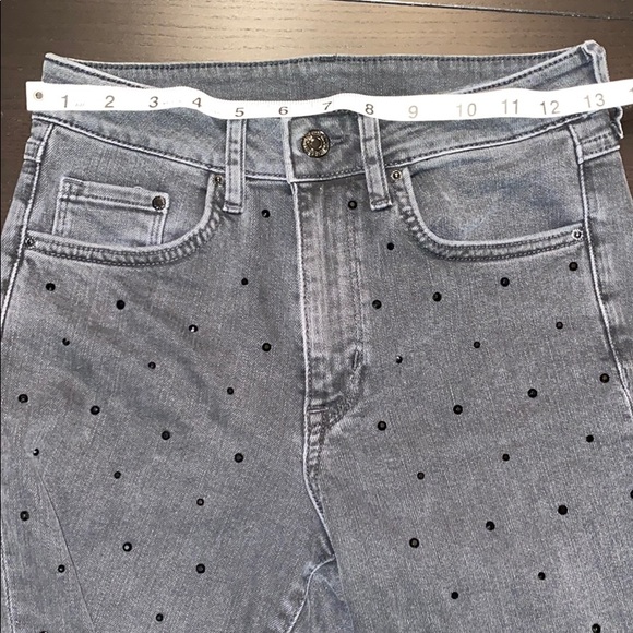 Black Rhinestone Studded Jeans - Picture 7 of 8